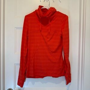 Mondetta Coral Funnel Neck Long Sleeve Active Top Size S